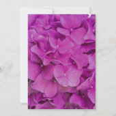 ピンクエレガントマゼンタフローラブライダルシャワー 招待状 (裏面)