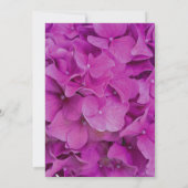 ピンクエレガントマゼンタフローラブライダルシャワー 招待状 (裏面)