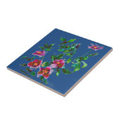 ピンクエレガントマゼンタ色バラ タイル (側面)