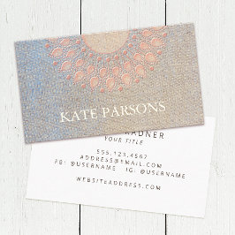 ピンクエレガントマンダラ 名刺