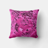 ピンクエレガントマーブルモノグラはっきりしたムタイポグラフィ クッション (裏面)