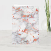 ピンクエレガントマーブル結婚の彼女の誓いカード サンキューカード (裏面)