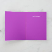 ピンクエレガントマーブル金ゴールドグリッターハッピーリタイアメント カード (内部)