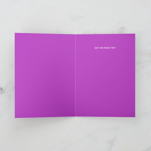 ピンクエレガントマーブル金ゴールドグリッターハッピーリタイアメント カード (内部)