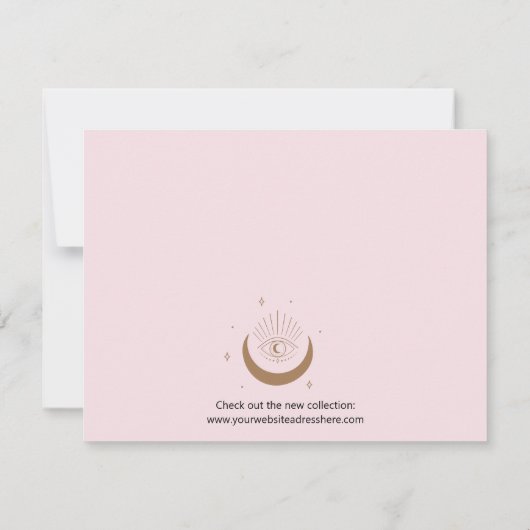 ピンクエレガントミスティックカスタムロゴ (裏面)