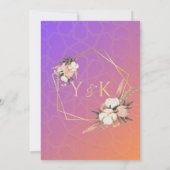 ピンクエレガントムスリムニカ招待状 招待状 (裏面)