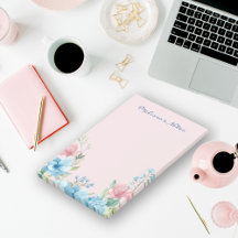 ピンクエレガントモダンブルーウォーター色ワイルドフラワー