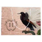 ピンクエレガントモノグラム ラージペーパーバッグ (裏面)