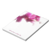 ピンクエレガントランフローラメモ帳 ノートパッド (回転)