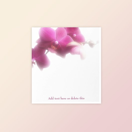 ピンクエレガントランフローラメモ帳 ノートパッド