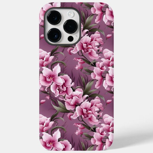 ピンクエレガントランフローラ Case-Mate iPhoneケース (裏面)