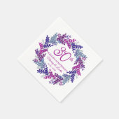 ピンクエレガントリース30結婚周年 スタンダードカクテルナプキン (角)