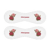 ピンクエレガントレッドローゼスフローラカスタム 野球ボール (パネル)