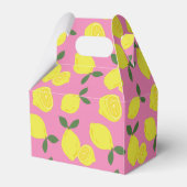ピンクエレガントレモンパーティーのオファーボックス フェイバーボックス (裏面サイド)