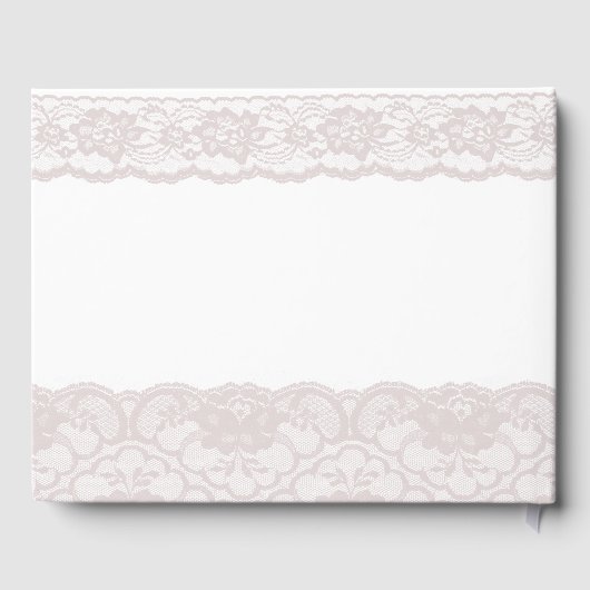 ピンクエレガントレース40歳の誕生日パーティー ゲストブック (裏面)