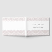 ピンクエレガントレース50th誕生日パーティー ゲストブック (全面)