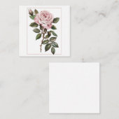 ピンクエレガントローズインフル開花 ノートカード (正面/裏面)