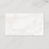 ピンクエレガントローズウォーターフローラスクリプ結婚ト プレイスカード (裏面)