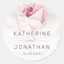 ピンクエレガントローズウォーターフローラスクリプ結婚ト