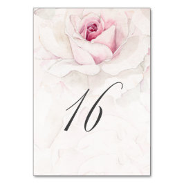 ピンクエレガントローズウォーターフローラNo16結婚s テーブルナンバー