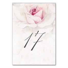 ピンクエレガントローズウォーターフローラNo17結婚s テーブルナンバー