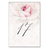 ピンクエレガントローズウォーターフローラNo17結婚s テーブルナンバー (裏面)