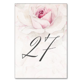 ピンクエレガントローズウォーターフローラNo27結婚s テーブルナンバー
