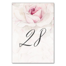 ピンクエレガントローズウォーターフローラNo28結婚s テーブルナンバー
