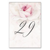 ピンクエレガントローズウォーターフローラNo28結婚s テーブルナンバー (裏面)