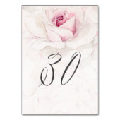 ピンクエレガントローズウォーターフローラNo30結婚s テーブルナンバー (正面)