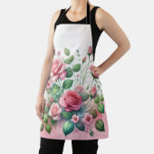 ピンクエレガントローズガーデン エプロン (インサイチュ)