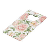 ピンクエレガントローズガーデン クレジットカード栓抜き (裏面アングル)