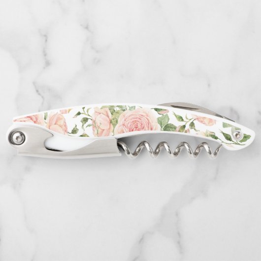 ピンクエレガントローズガーデン ソムリエナイフ (正面)