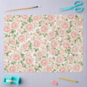 ピンクエレガントローズガーデン 薄葉紙 (クラフト)