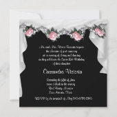 ピンクエレガントローズキンセアニェラ招待状 招待状 (裏面)