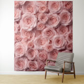 ピンクエレガントローズフォトブース写真プロップ背景 タペストリー (インサイチュ)