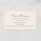 ピンクエレガントローズフローラシャンパンフェイク金ゴールド《写真》ぼけ味 名刺 (裏面)