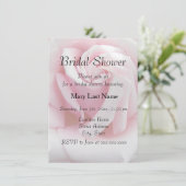 ピンクエレガントローズフローラブライダルシャワー 招待状 (スタンド正面)