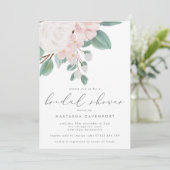 ピンクエレガントローズブライダルシャワー 招待状 (スタンド正面)