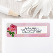 ピンクエレガントローズブーケフローラ ラベル (インサイチュ)