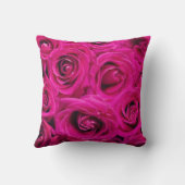 ピンクエレガントローズブーケ装飾用クッション クッション (裏面)