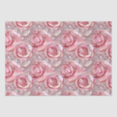 ピンクエレガントローズモザイクパターン誕生日 薄葉紙 (正面)