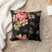 ピンクエレガントローズリバーシブルピロー クッション (ブランケット)