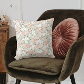 ピンクエレガントローズロマンチックフローラ装飾用クッション クッション