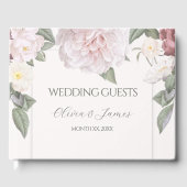 ピンクエレガントローズ庭園の結婚式 ゲストブック (正面)