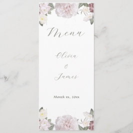 ピンクエレガントローズ庭園の結婚式 メニュー