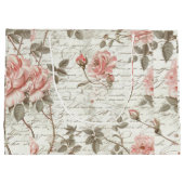 ピンクエレガントローズ抱き枕 ラージペーパーバッグ (裏面)