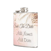 ピンクエレガントローズ春ブロッサムの日付を保存 フラスク (左)