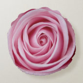 ピンクエレガントローズ花びらラウンドピロー ラウンドクッション (裏面)