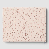 ピンクエレガントローズ金ゴールドグリッターバナーキンセアニラ ゲストブック (裏面)